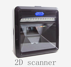 Escaneo automático manos libres 1D 2D <span class=keywords><strong>QR</strong></span> PDF417 Lector de código Escáner de código de barras omnidireccional de escritorio para supermercado - Product Image 2