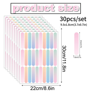 Style bohème confettis autocollant mural étanche pour garçons filles chambre salle de jeux salle d'étude salon Stickers muraux pour enfants - Product Image 2