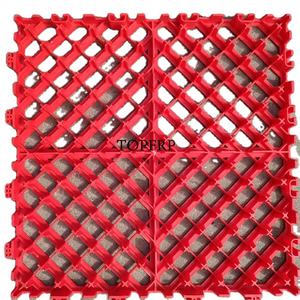 Carreaux de sol modulaires en plastique ventilés pour garage, très résistants - Product Image 5