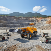 MAP FCY20S Mini-dumper articulé 4x4 autochargeur de chantier 2 tonnes, cuve de 1,0 m³, moteur diesel 33 kW