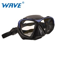 Masque de plongée sous-marine personnalisé, à faible Volume, en Silicone noir, masques de plongée gratuits