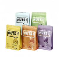 Sachet d'emballage personnalisé imprimé sans BPA avec fermeture éclair pour chips, en plastique laminé PET VMPET PE de qualité alimentaire pour snacks et noix
