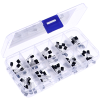 Kit de 100 pièces de 10 types de tubes régulateurs de tension à trois bornes comprenant 78L05 78L12 78L15 LM317 79L15 Composants électroniques