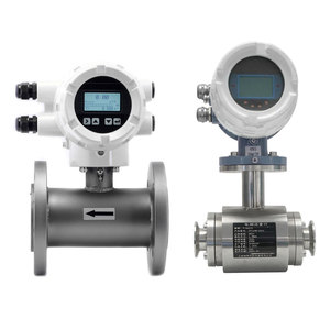 デジタル 220VAC 24VDC ステンレス鋼電磁流量計 酸性廃水用 Dn50-Dn200 バッテリー駆動 - Product Image 1