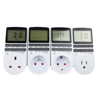 Ab elektronik dijital zamanlayıcı anahtarı abd FR BR fiş mutfak zamanlayıcı priz 230V 110V 7 gün 12/24 saat programlanabilir zamanlama
