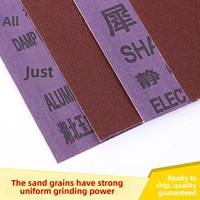 Feuille abrasive en tissu oxyde d'aluminium carrée 210*270mm, revêtement électrolytique, toile abrasive entièrement en résine pour le polissage des soudures en acier inoxydable