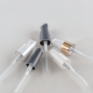 Autonomy Bouchon de flacon cosmétique en plastique PP électroplaqué aluminium, type pompe à poudre ou tête d'émulsion bec de canard, 18-20 pouces - Product Image 4