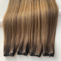 Pour les cheveux chinois Remy # Kityall Hair Double Drawn Bone Straight Balayage Color 14"-24" Traitement chimique non nécessaire