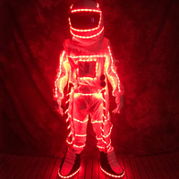 OEM Femme Homme DJ Cosplayer Vêtu d'une Combinaison Spatiale Danseur Scène Performance Vêtements LED Robot Costumes Pour Fête Rave Fournitures