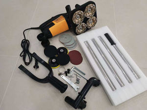 Machine de polissage portative à trois ou quatre têtes sans poussière, utilisée pour le polissage des sols, des surfaces en <span class=keywords><strong>béton</strong></span> et en ciment. - Product Image 4