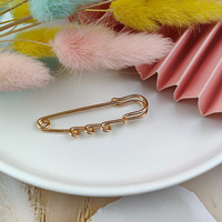 Sicherheits nadeln Brosche Blank Base Brosche 50/70mm Stifte 3 Ringe Schmucks tift für Schmuck herstellung Zubehör Zubehör