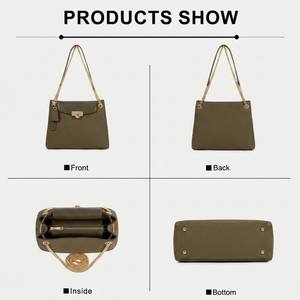Lot de stock à prix réduit, <span class=keywords><strong>surplus</strong></span> de stock, sacs en cuir PU vert olive pour femmes, sac à bandoulière en cuir PU pour dames - Product Image 4