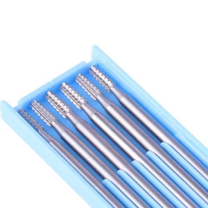 6pcs/box High Speed Steel Jewelry Burs Cylinder Cone Cross-Cut Bur for Ring Shanks Grinding & Deburring Jewelry <b>Tools</b> Equipment - Product Image 5