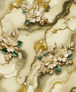 Papel Tapiz 3D con Flores y Mármol, con Reverso de Papel, 53 cm de Ancho, Guangzhou <span class=keywords><strong>Ihouse</strong></span> 2026 - Product Image 4