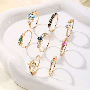 जेम्नेल मार्क्विज़ पेरीडोट सीज़ शैंपेन रूबी डायमंड गहने 925 थोक चांदी विंटेज छल्ले - Product Image 3