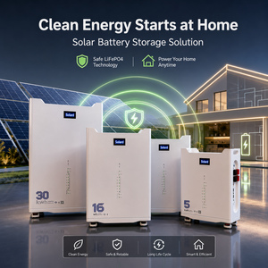 Batterie de stockage LiFePO4 solaire hybride empilable pour extérieur 16 kWh 51,2 V 314 Ah intelligente CAN/WIFI sans entretien et fiable - Product Image 4