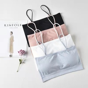 Nouvelle Camisole pour filles, soutien-gorge, poitrine, bustier, bretelles, Sexy, dos croisé, soie glacée - Product Image 2