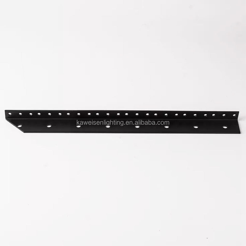 Heavy Duty Steel Rackworks 8U Rack Rail Set Black Finish