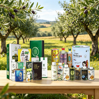 Boîte en fer blanc carrée personnalisée 100/250/500 ml pour huile d'olive, emballage scellé de qualité alimentaire pour huile de truffe, citron, noix, avocat, piment, tournesol