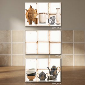 Carreaux muraux en céramique émaillée numérique 3D 300x450mm 30x45cm Design décoratif pour murs intérieurs de cuisine - Product Image 3
