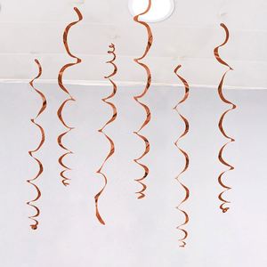 Décorations de fête en spirale, pendentifs tourbillonnants métalliques, guirlandes suspendues pour plafond, ornement de Noël, mariage, anniversaire, ballons - Product Image 6