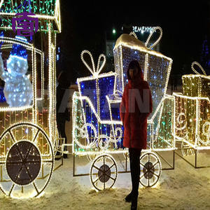 Decoraciones Navideñas Comerciales de Trenes Iluminados con LED para Exteriores, Resistentes al Agua IP65 - Product Image 6