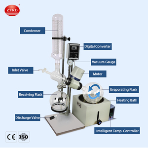 Rotavapor de Laboratorio Mini de 5 Litros, Evaporador Rotatorio al Vacío con Extractor Soxhlet - Product Image 6