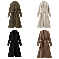 Cardigan plissé minimaliste sur mesure taille unique pour femme, manteau trench ample, veste élégante et discrète haut de gamme pour dames, faible MOQ ODM
