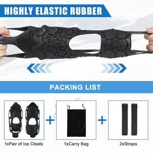 YTD Ramponi Leggeri Portatili per Campeggio ed Escursionismo, 24 Griffe Anti-Metallo per Arrampicata su Ghiaccio, 2 Misure per Scarponi da Neve - Product Image 6