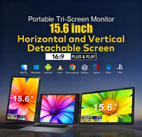 Nouvelle mise à jour 14 pouces 1920x1080 sans pilote en plastique pour ordinateur portable double écran Extender