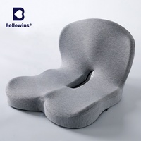 Coussin en mousse à mémoire de forme intégré Bellewins pour siège et dossier, protection du coccyx, soutien pour la position assise