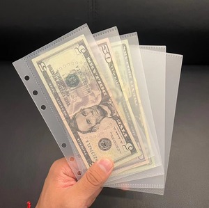 Frosted rõ ràng nhựa phong bì túi thư mục Ngân Sách chất kết dính - Product Image 3