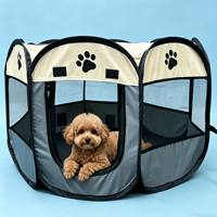 YueChong Cage Octogonale Portable pour Chat / Boîte de Travail pour Chat Anti-Rayures, Tente Clôture pour Animaux Pliable, Cage pour Chien et Chat