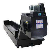 Convoyeur à copeaux de type grattoir personnalisé en usine, convoyeur à bande en acier articulée pour machine-outil CNC, sur mesure