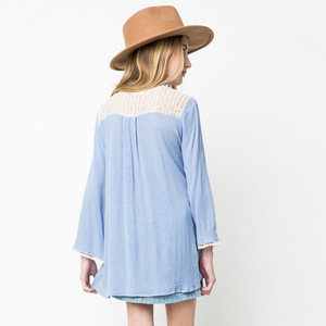 Camisas Elegantes de Nuevo Diseño para Chicas, Camisas Casuales de Diseñador con Aberturas Laterales, Importación y Exportación - Product Image 2