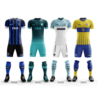 Neue Mode Benutzerdefiniertes Logo Muster Beliebtes Topseller Fußballtrikot für Sportbekleidung Fußball-Outfit-Sets