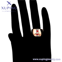 65090 XUPING bijoux environnement cuivre Simple mode or Rose couleur anneau dames boucles d'oreilles ensemble