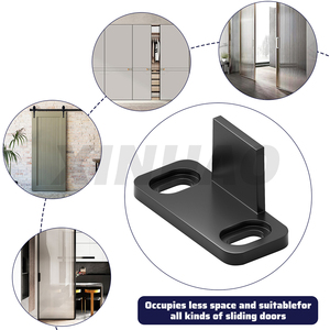 Skysen Zwart Pom Vloergeleider Schuifdeur Hardware Deur Vloergeleider Set Van 2 - Product Image 2