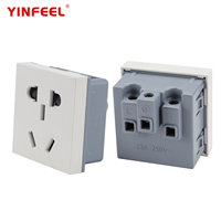 Prise de courant universelle encastrable 10A 250V à fixation rapide pour armoire, bureau, station de charge, hôtel, mur