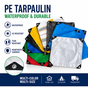 Bâche en plastique durable, protégée contre les UV, imperméable, <span class=keywords><strong>pour</strong></span> l'agriculture, les serres et le stockage d'équipements extérieurs - Product Image 3