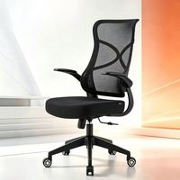 Chaise de bureau ergonomique à prix réduit, réglable en hauteur et pivotante, pour une assise prolongée, avec tissu en maille respirante