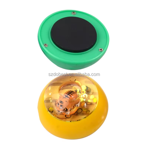 Aimants de réfrigérateur ronds personnalisés en acrylique, mignons, 3D, avec motifs de paillettes flottantes, aimants de réfrigérateur ronds colorés à mouvement liquide - Product Image 3