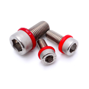 สลักเกลียว<span class=keywords><strong>หัว</strong></span>หกเหลี่ยมสแตนเลสขนาดใหญ่ พร้อมโอริงสีแดงกันน้ำ สำหรับเครื่องจักร - Product Image 4