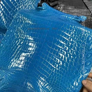 หนังจระเข้93ไนล์พร้อมเกล็ดที่สม่ำเสมอและสัมผัสเรียบเนียนสำหรับกระเป๋าถือ - Product Image 6