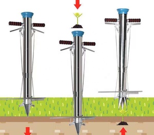 Planteur rapide en acier inoxydable, dispositif de plantation de <span class=keywords><strong>semis</strong></span>, <span class=keywords><strong>semis</strong></span> d'engrais pour plantation de légumes, équipement de jardin - Product Image 3