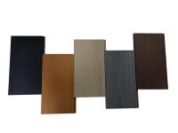 Kit de clôture de sécurité en WPC grain de bois premium de 1,8 m pour terrasse extérieure avec poteaux en aluminium pour balcon et usage domestique