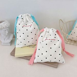 Wholesale OEM Custom Printed Cotton Drawstring Pouch <b>Bag</b> 100% Organic Cotton <b>Packaging</b> <b>Bag</b> Eco-Friendly Storage Gift <b>Bag</b> - Product Image 2