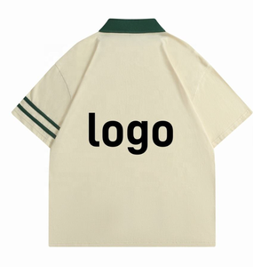 เสื้อโปโลผ้าฝ้ายแขนสั้นสำหรับผู้ชายเสื้อโปโลใช้ได้ทั้งชายและหญิงพิมพ์ลายปักโลโก้ที่กำหนดเอง - Product Image 2