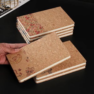 Cuaderno Ecológico de Corcho A5, Diario con Estampado Vintage, Material Natural Sostenible, Bloc de Notas con Líneas, Regalo para la Escuela, Oficina, Viajes - Product Image 2