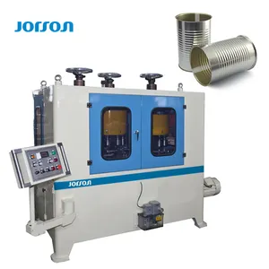 JORSON 3 Stasiun Flanging Manik-manik Seaming Kombinasi Mesin Logam Timah Makanan Dapat Membuat Garis Produksi Mesin